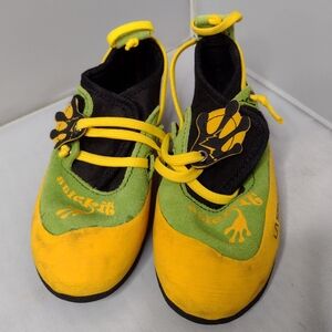 La Sportiva Stick It Kids 10-11 Rock Climbing Shoe Yellow Green Youth Junior A22